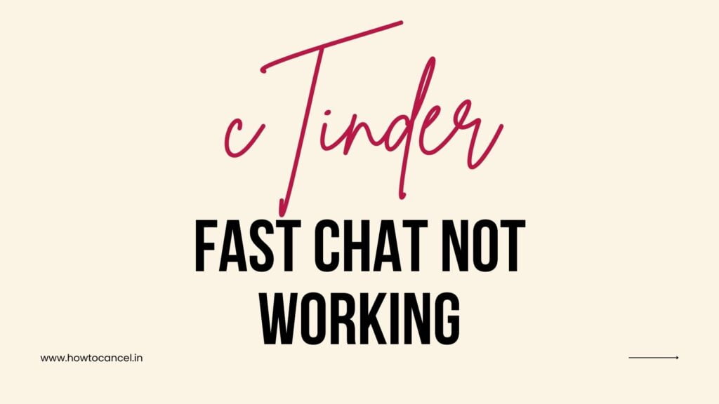 tinder fast chat not working,