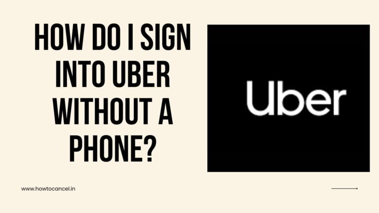 How Do I Sign Into Uber Without A Phone?
