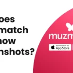 Does Muzmatch show screenshots?