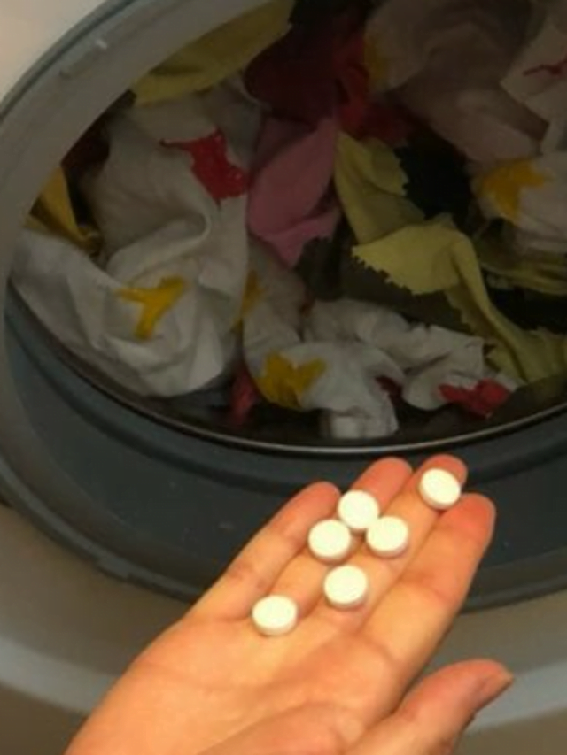 Try adding some aspirin to your washing machine and see magic