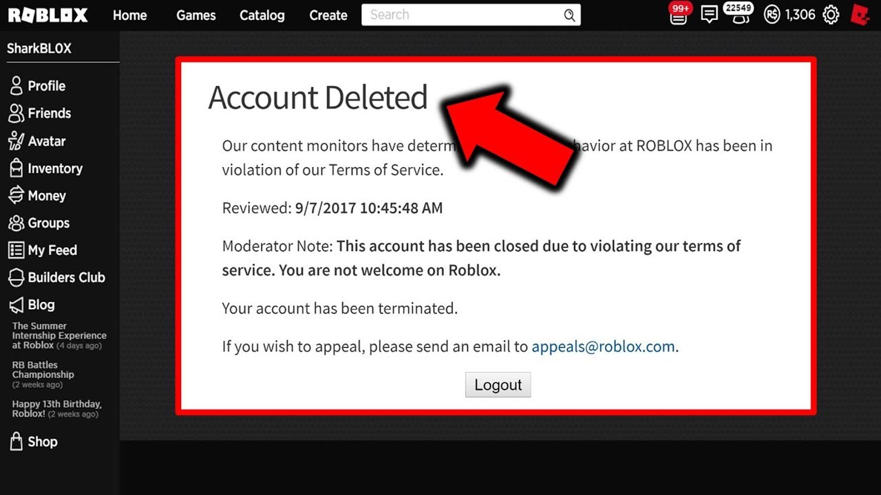 does roblox delete inactive accounts