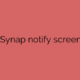 Does Synap notify screenshot?