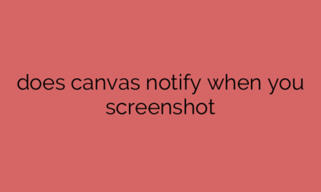 does canvas notify when you screenshot