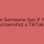 Can Someone See If You Screenshot a TikTok?
