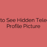 How to See Hidden Telegram Profile Picture