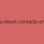 can you block contacts on hinge