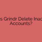 Does Grindr Delete Inactive Accounts?